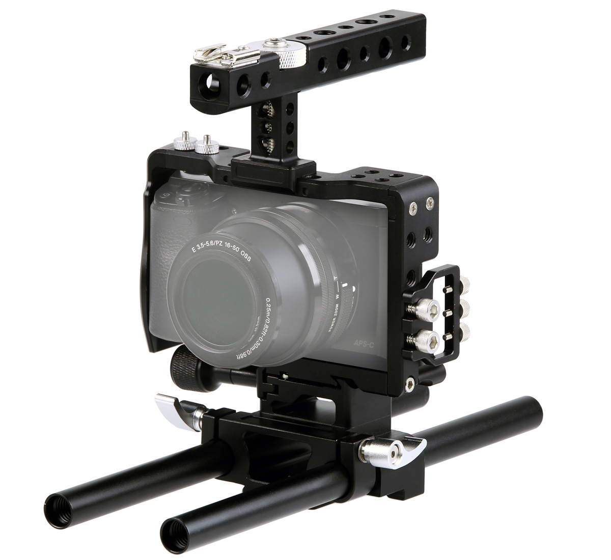 ayex Kamera Cage C6 für Sony Alpha A6000, A6300, A6500 ayex Kamera Cage C6 für Sony Alpha A6000, A6300, A6500