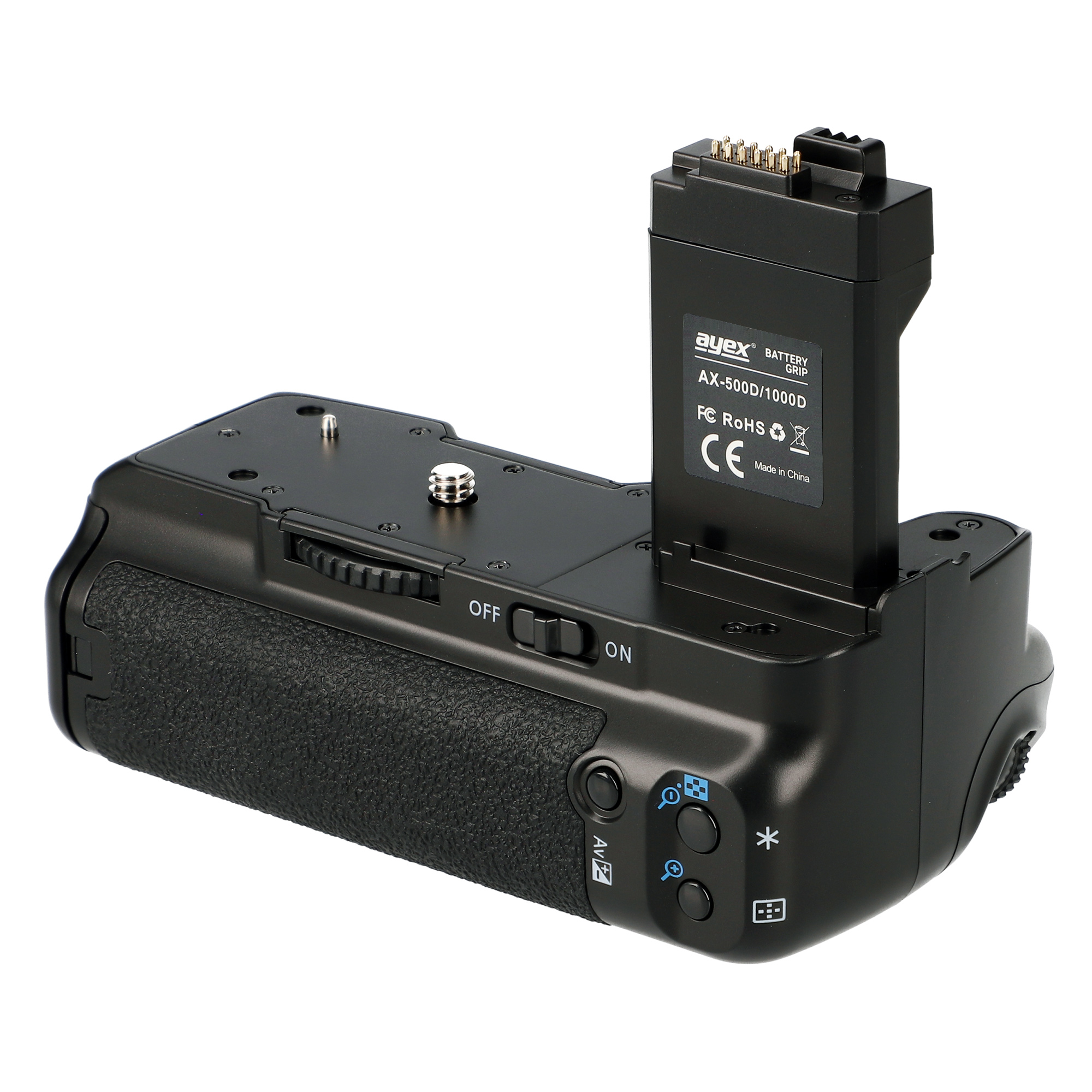 ayex Batteriegriff für Canon EOS 1000D 500D 450D wie BG-E5