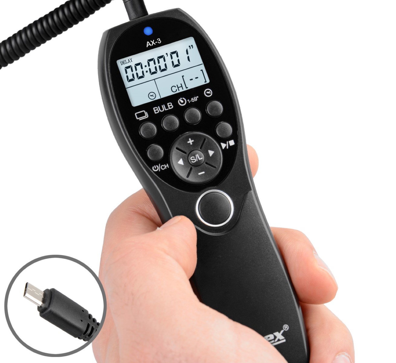 Timer Fernauslöser AX-3 S2 zB Sony Alpha A9 A7 A6500 A58 NEX-3N DSC-HX400 Serie Bulb Delay