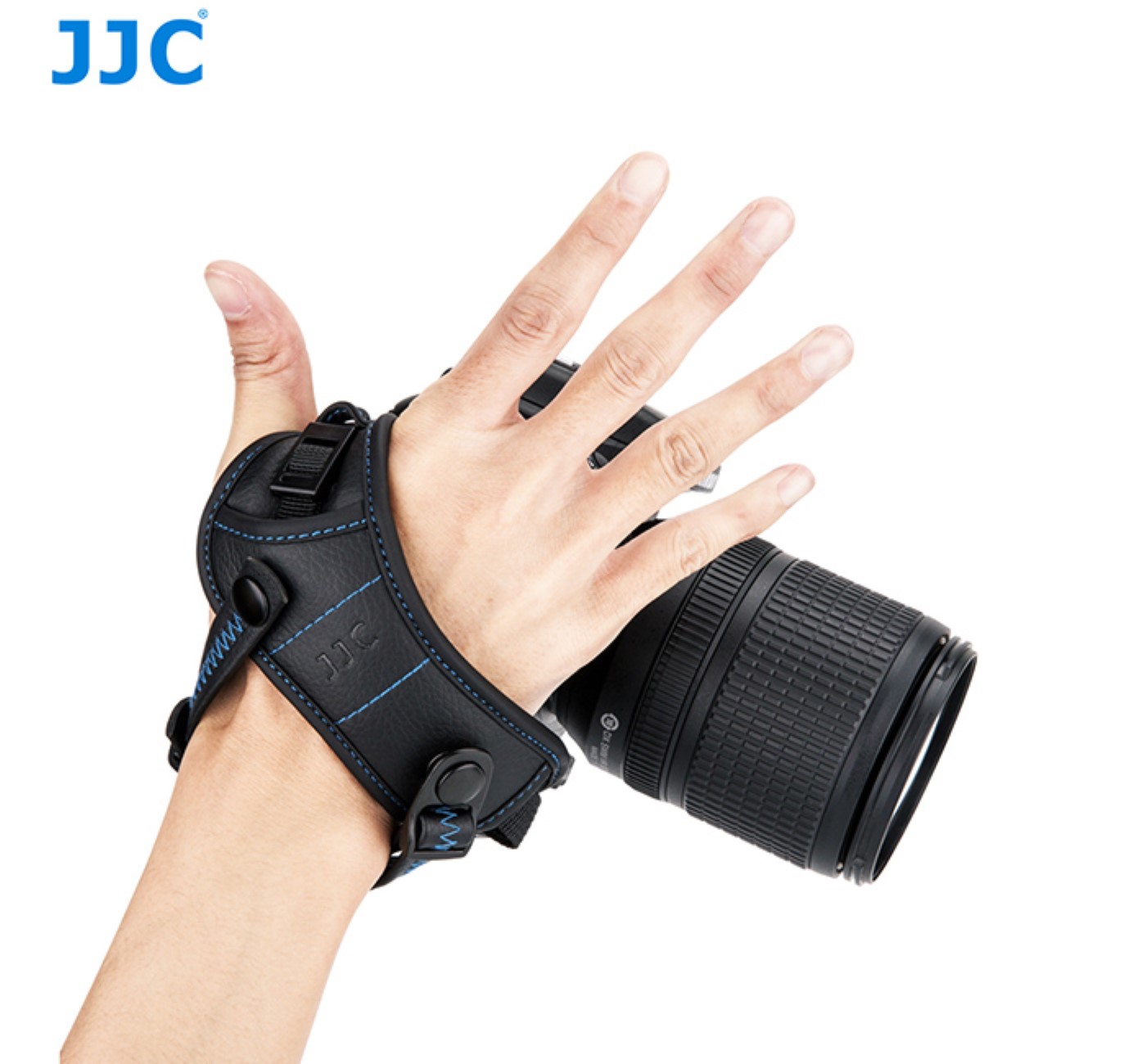 JJC Kunstleder Handschlaufe HS-PRO1P mit ausklappbarem Kamerafuß