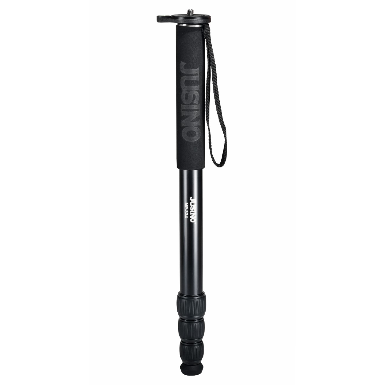 JUSINO MP-324/MP-324C Leichtes Monopod aus Aluminium oder Karbon mit 4 Segmenten, bis 153cm Höhe