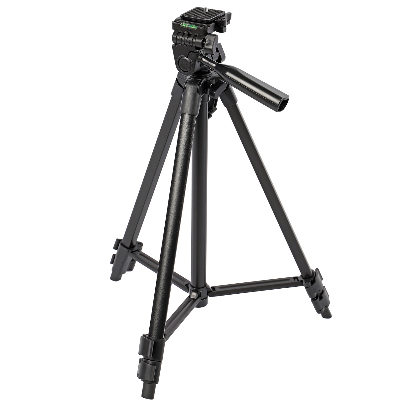 ayex Kamerastativ mit 3-Wege-Kopf höhenverstellbar bis 163 cm leicht & stabil bis 5 kg