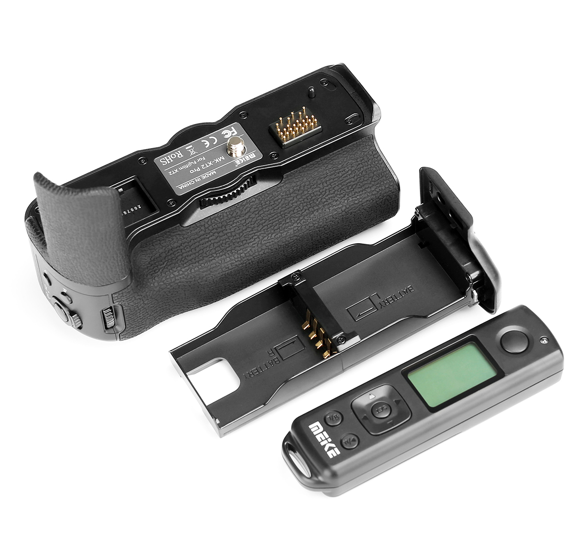 Meike Batteriegriff MK-XT2 Pro mit Funk-Timer-Fernauslöser für Fujifilm X-T2 ersetzt VG-XT2