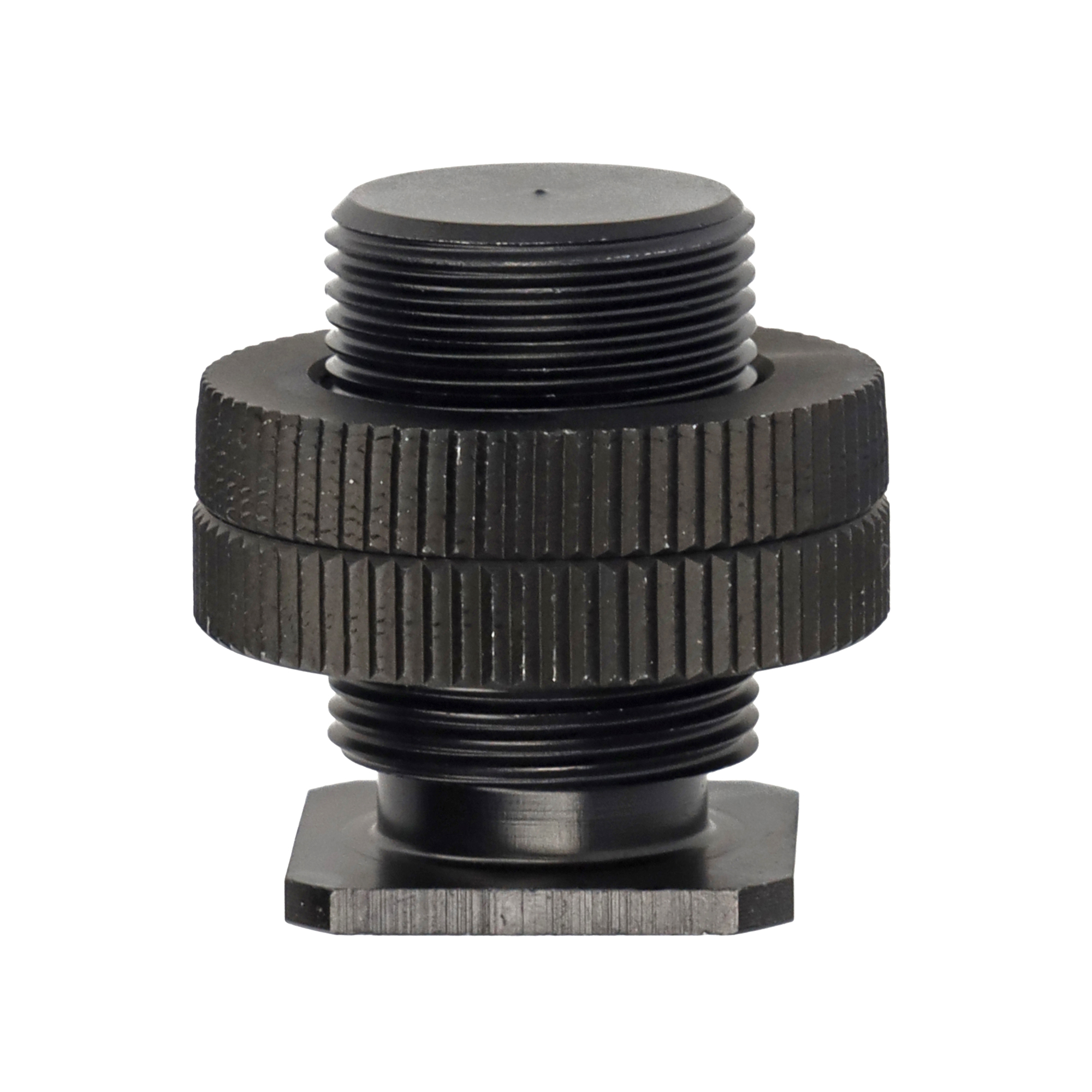 Adapter-Schraube mit 1/4 Zoll Innengewinde & 5/8 Zoll Außengewinde mit 2 Rädelschrauben