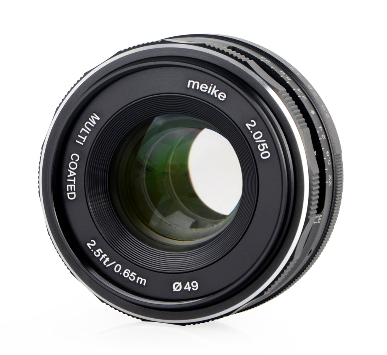Meike 50mm F2.0 Objektiv multicoated für Canon EOS M