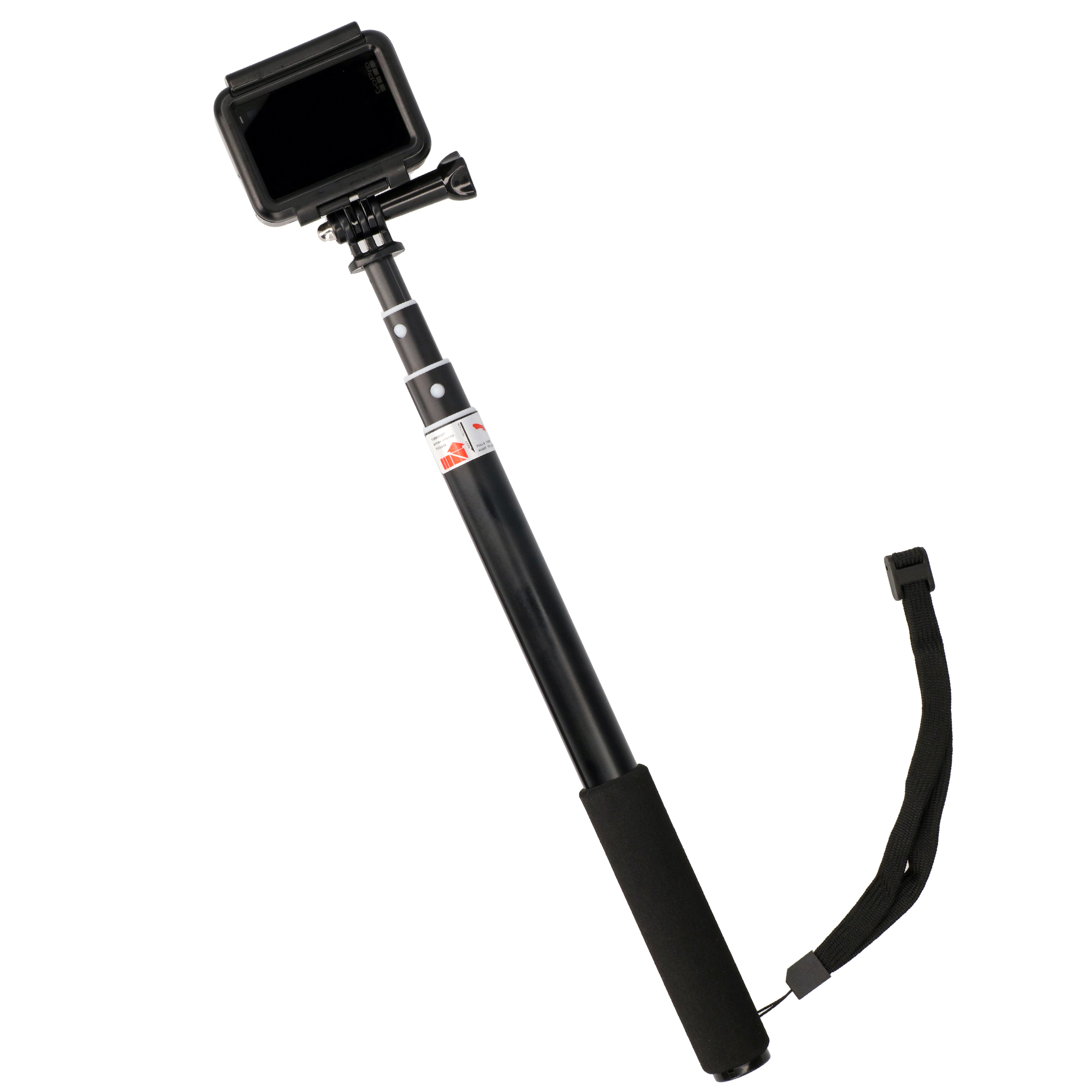 Selfie Stick ausziehbar 4 Sektionen 28-90cm für Actioncams wie GoPro