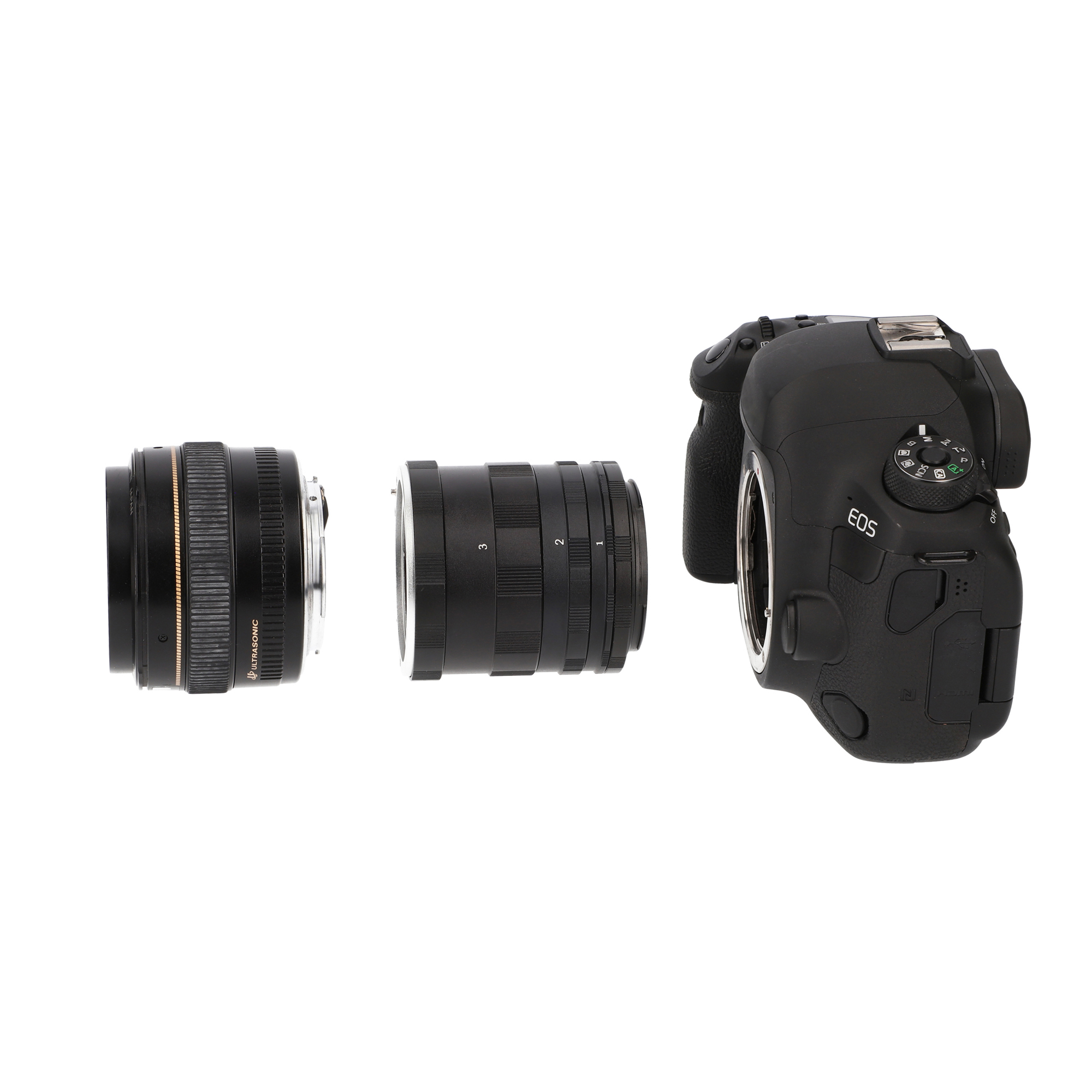 Makro Zwischenringe für Canon EOS DSLR z.B. R 60D 70D 80 450D 550D 1000D vielseitige Brennweiten manuelle Kontrolle hochwertige Verarbeitung