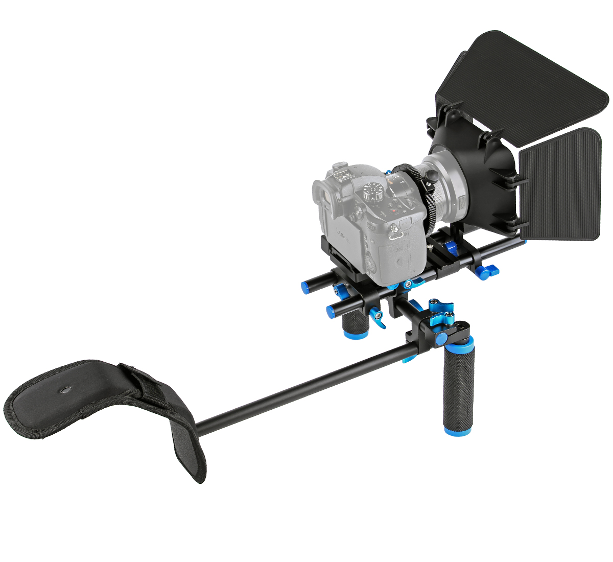 ayex DSLR Rig - Komplett Set - Schulterstativ - Follow Focus - Matte Box