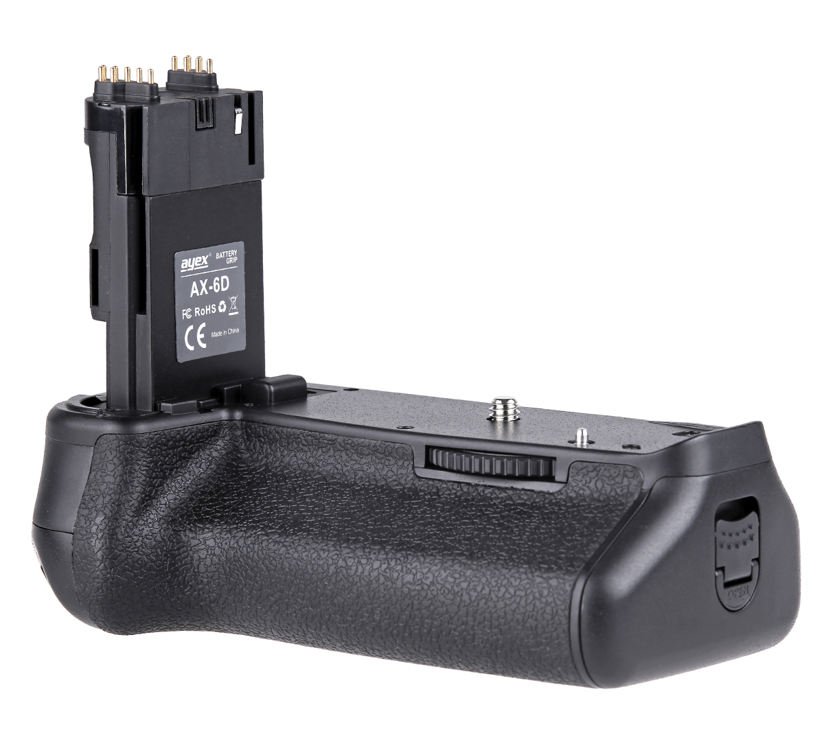 ayex Batteriegriff Set für Canon EOS 6D + 2x LP-E6N Akku + 1x USB Dual Ladegerät