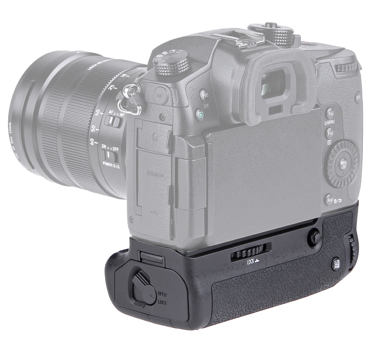 Batteriegriff für Panasonic Lumix DC-GH5 Ersatz für DMW-BGGH5 Optimal für Hochformat
