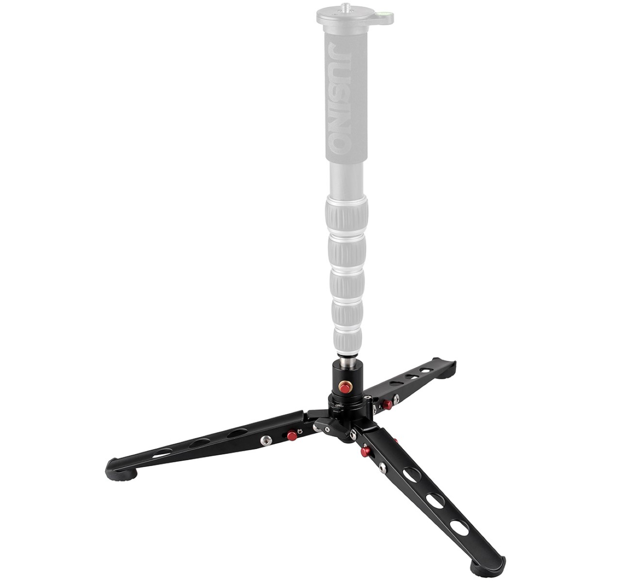 JUSINO Sehr stabile Monopod-Standspinne mit arretierbarem Kugelgelenk und Tischstativ-Funktion