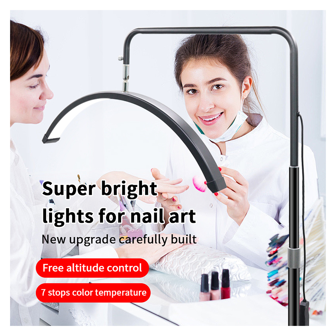 24 Zoll LED Beauty Standleuchte für professionelle Anwendungen Beauty-Leuchte HD-M6X