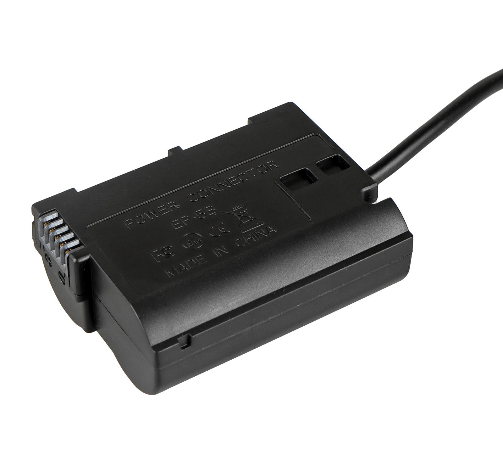 ayex DC-Coupler für Nikon Kameras mit EN-EL15 - Akku-Dummy für permanenente Stromversorgung über z.B. V-Mount Akku