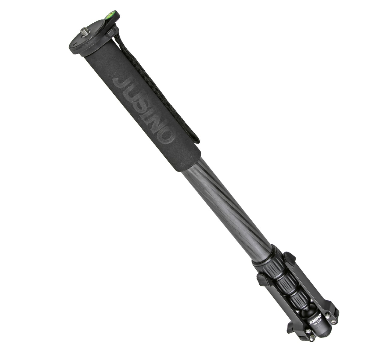 JUSINO VM-324C Karbon Monopod mit abnehmbarem Fuß/Tischstativ (Schnelldrehverschlüsse) bis 12kg