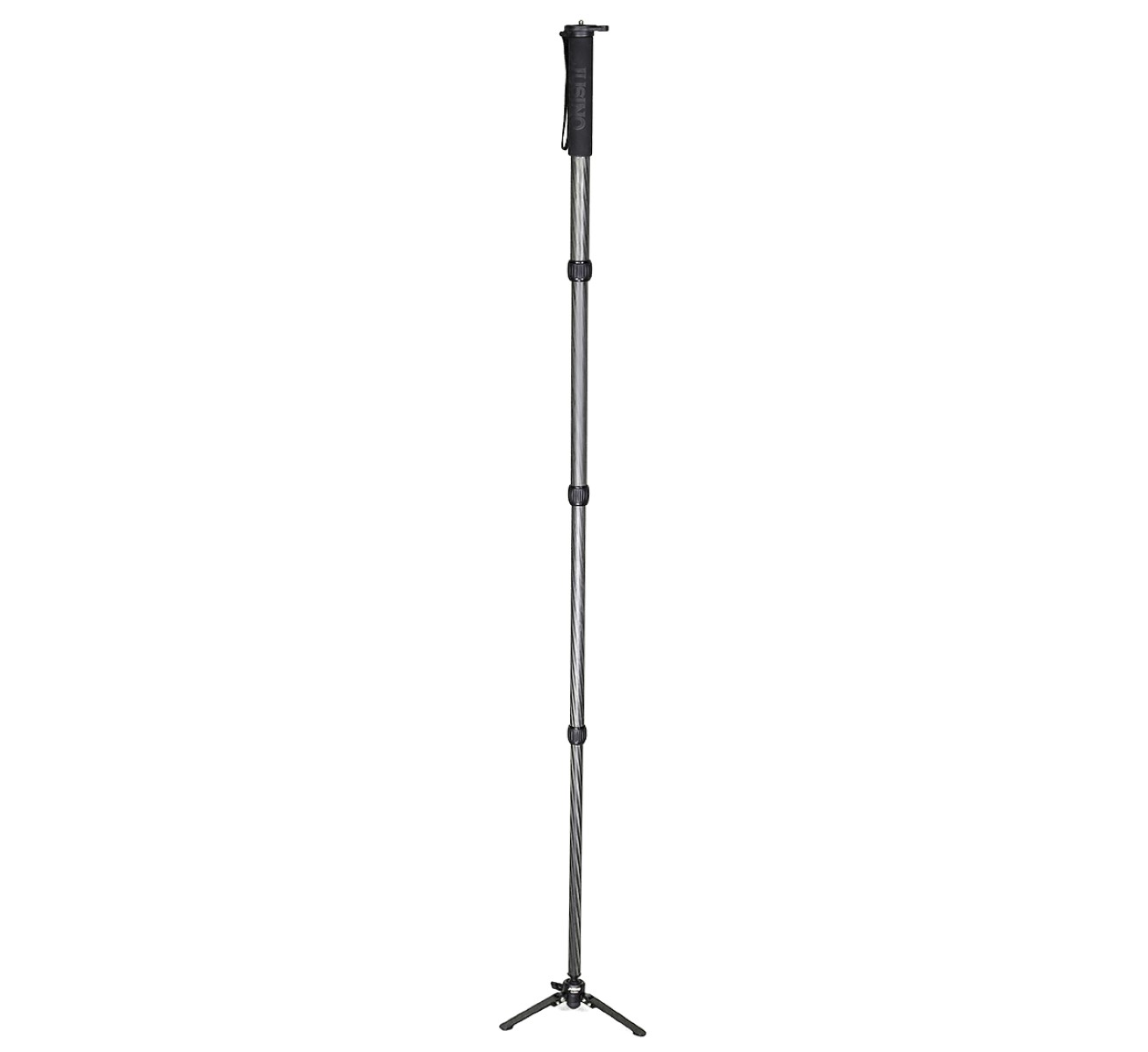 JUSINO VM-324C Karbon Monopod mit abnehmbarem Fuß/Tischstativ (Schnelldrehverschlüsse) bis 12kg