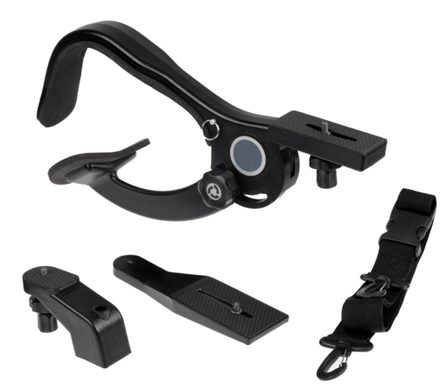 ayex Freihand-Schulterstativ für DSLR Kameras und Camcorder Für viel Bewegungsfreiheit, mit 1/4" Standard-Gewinde