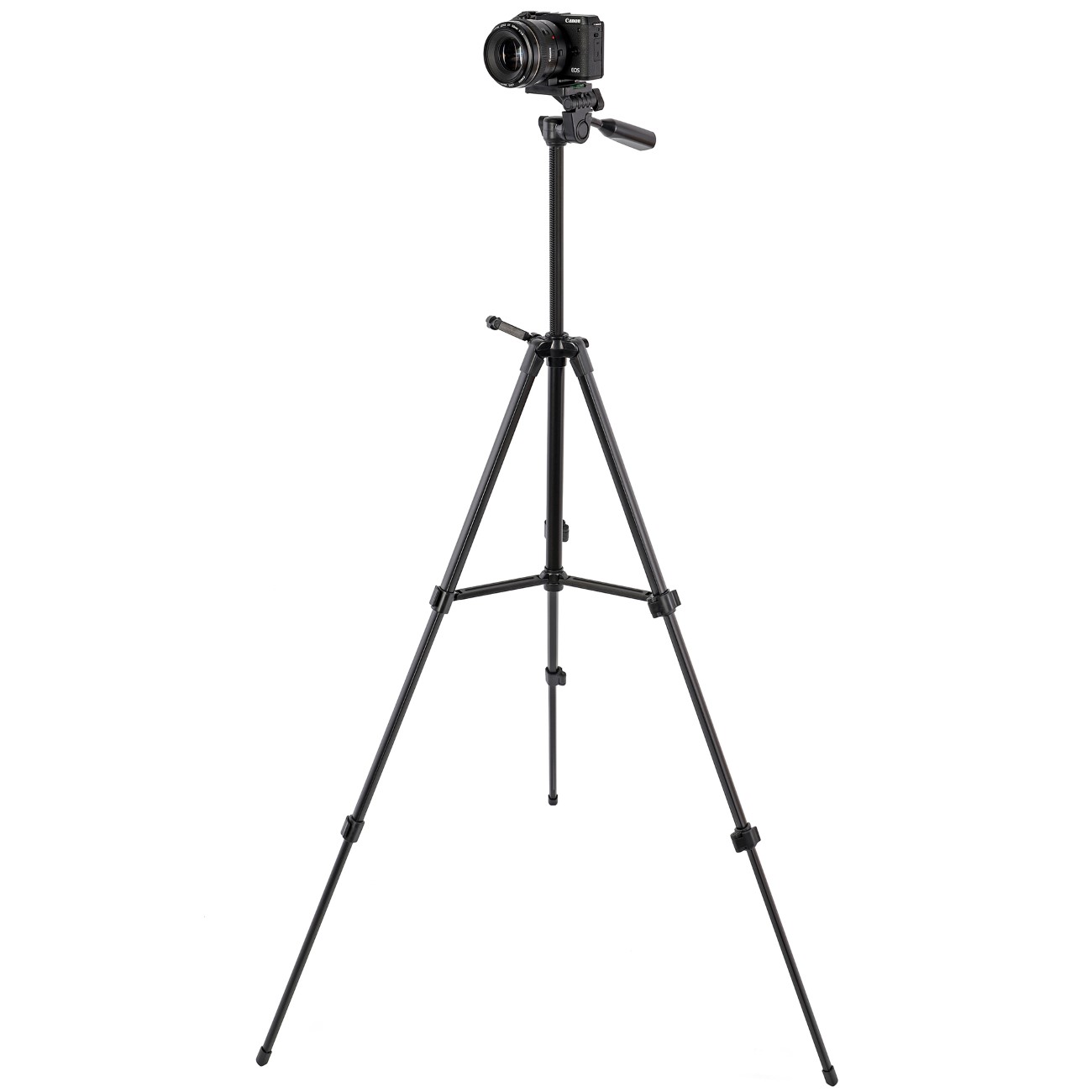 ayex Kamerastativ mit 3-Wege-Kopf höhenverstellbar bis 163 cm leicht & stabil bis 5 kg