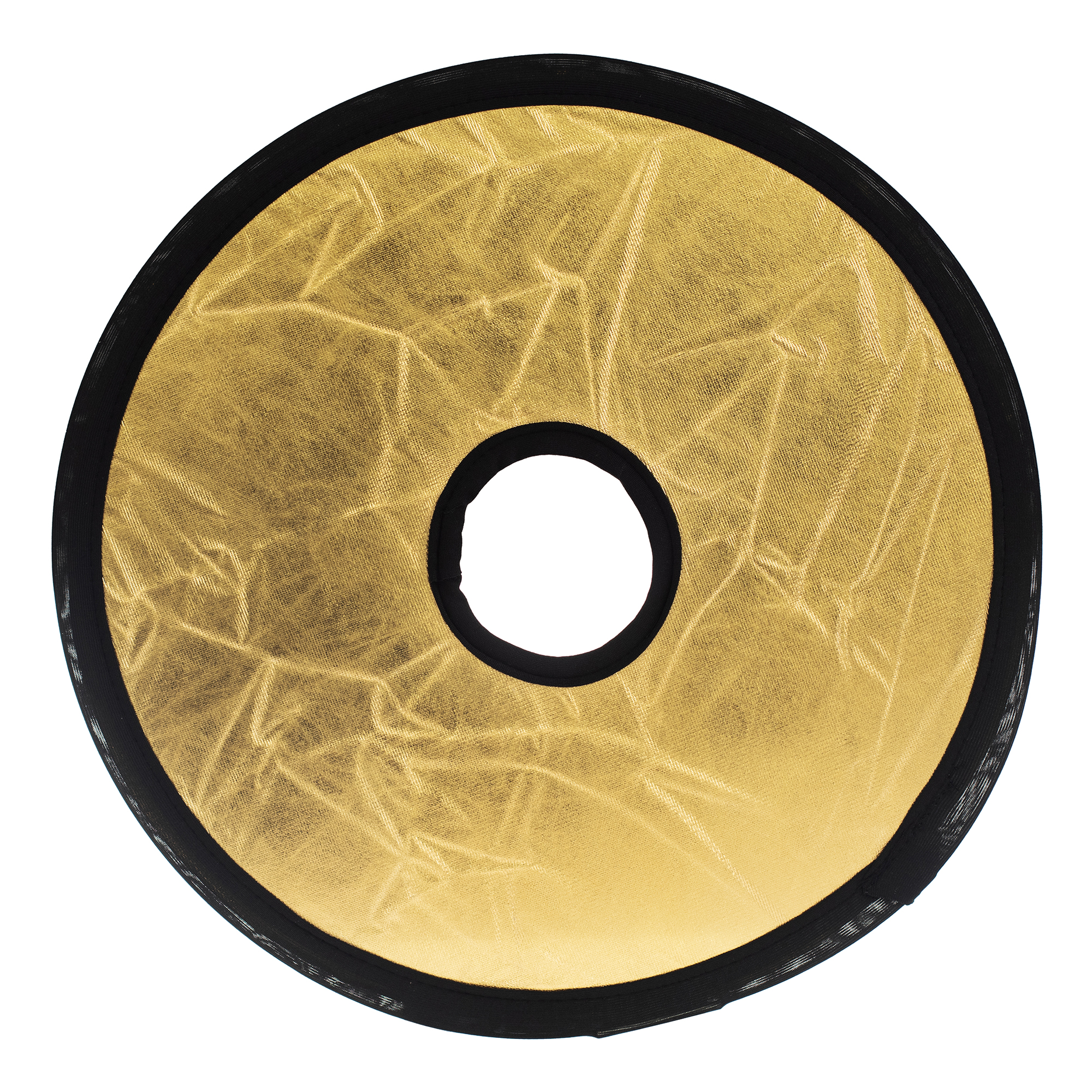 ayex 2in1 Faltreflektor Mount Lichtreflektor rund mit Objektivöffnung, Gold/Silber 30cm