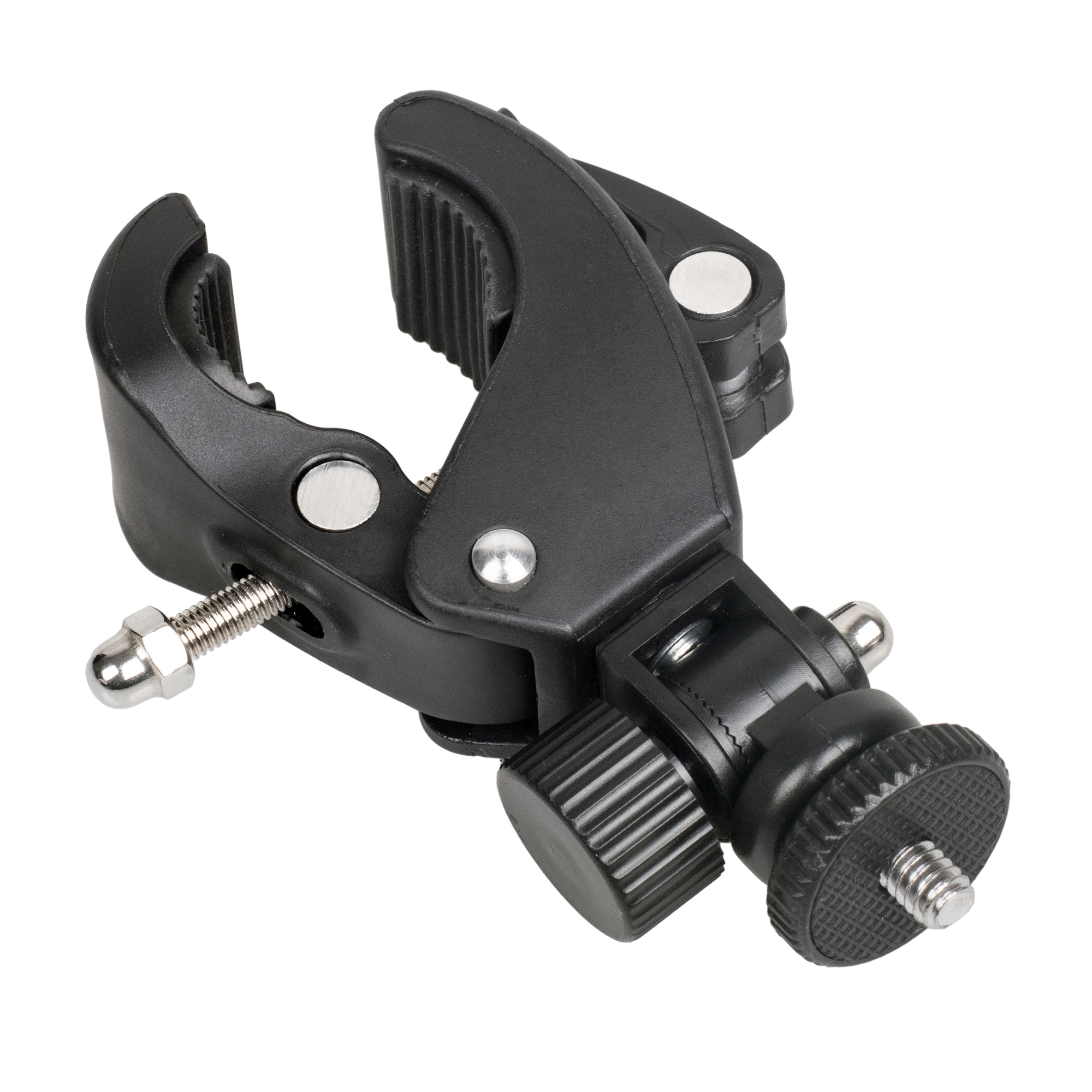 ayex Universal Stativklemme mit neigbaren 1/4 Zoll Mount Breite Schraubzwinge gummierten Kontaktflächen einfach zu befestigen Tuber Clamp