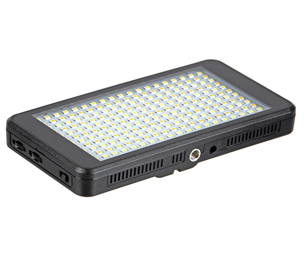 ayex Videoleuchte mit 228 LEDs und 2 Dimmern (3200-5600K) inklusive Li-Ion Akku und Ladegerät