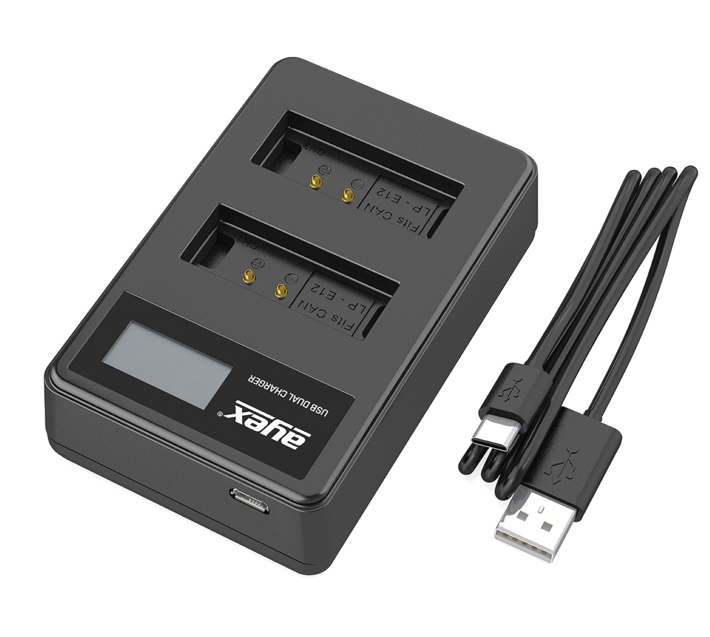 Batteriegriff Set für Canon EOS 100D + IR-Fernauslöser + 2x LP-E12 Akku + 1x USB Dual Ladegerät wie BG-100DH
