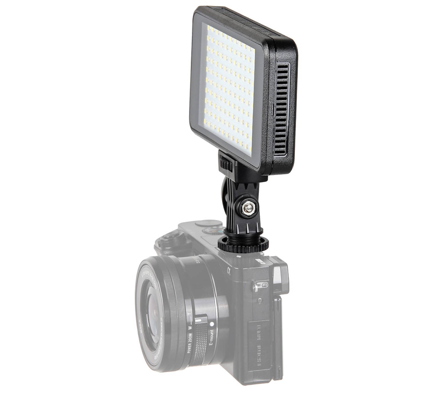 ayex pocket LED light, Videoleuchte mit 120 LEDs und eingebautem Akku