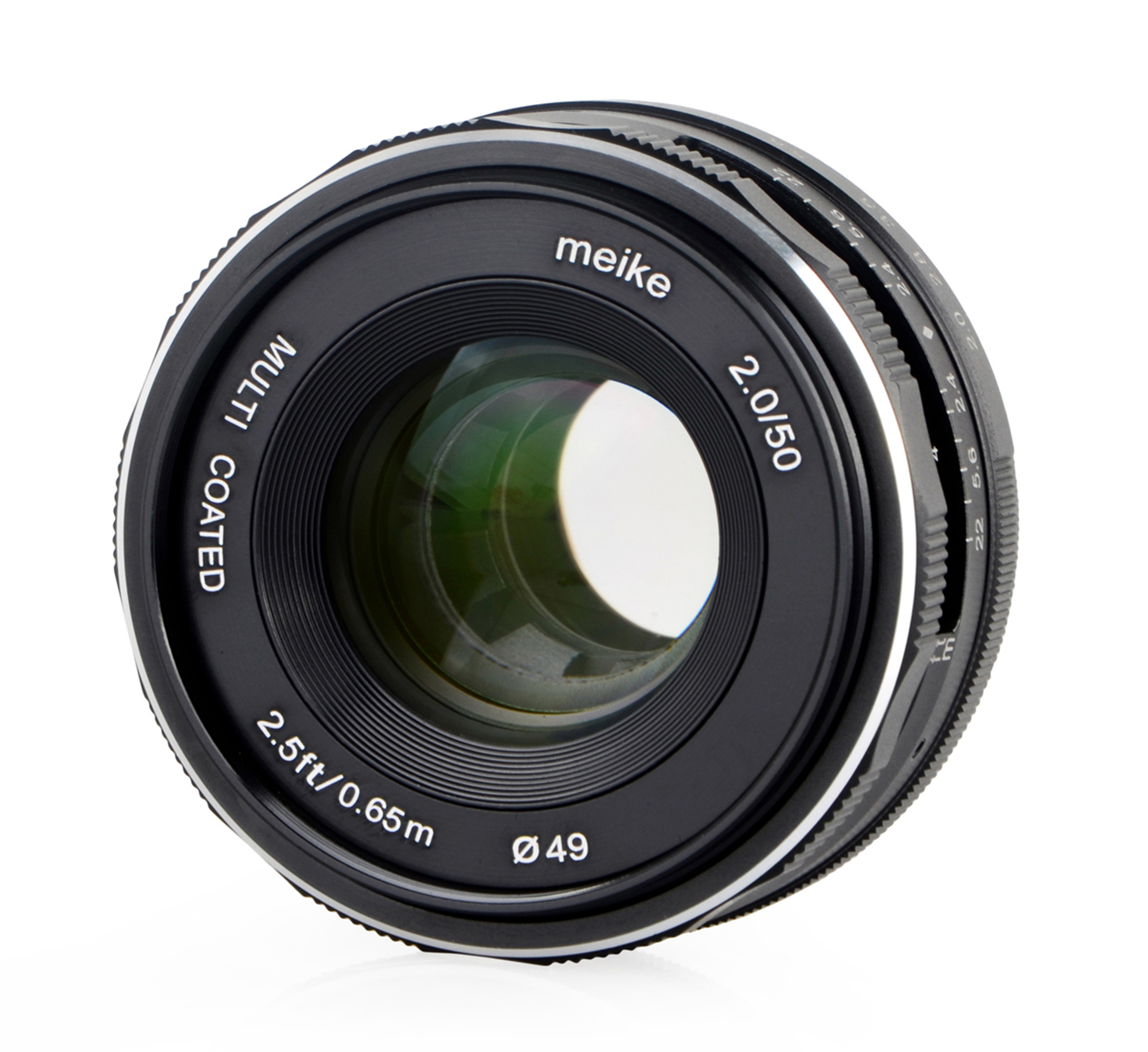 Meike 50mm F2.0 Objektiv multicoated für Micro 4/3