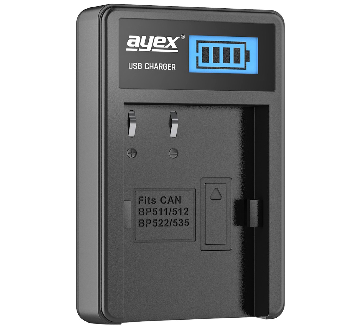 USB Ladegerät für Panasonic DMW-BLF19E Akkus beleuchtetes Display Ladestandanzeige