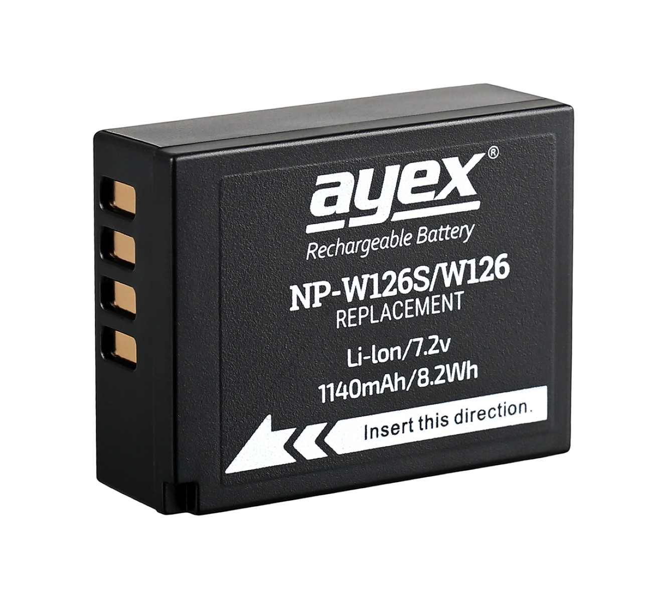 ayex NP-W126S Ersatz Akku für Fujifilm Hervorragende Akkuleistung verbesserter Thermischer Schutz