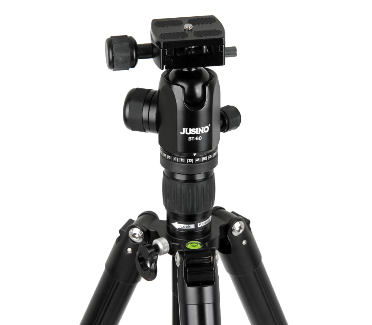 JUSINO Vielseitiges Tripod/Monopod Stativ bis 155cm Höhe/6kg + Kugelkopf BT-60 X-426