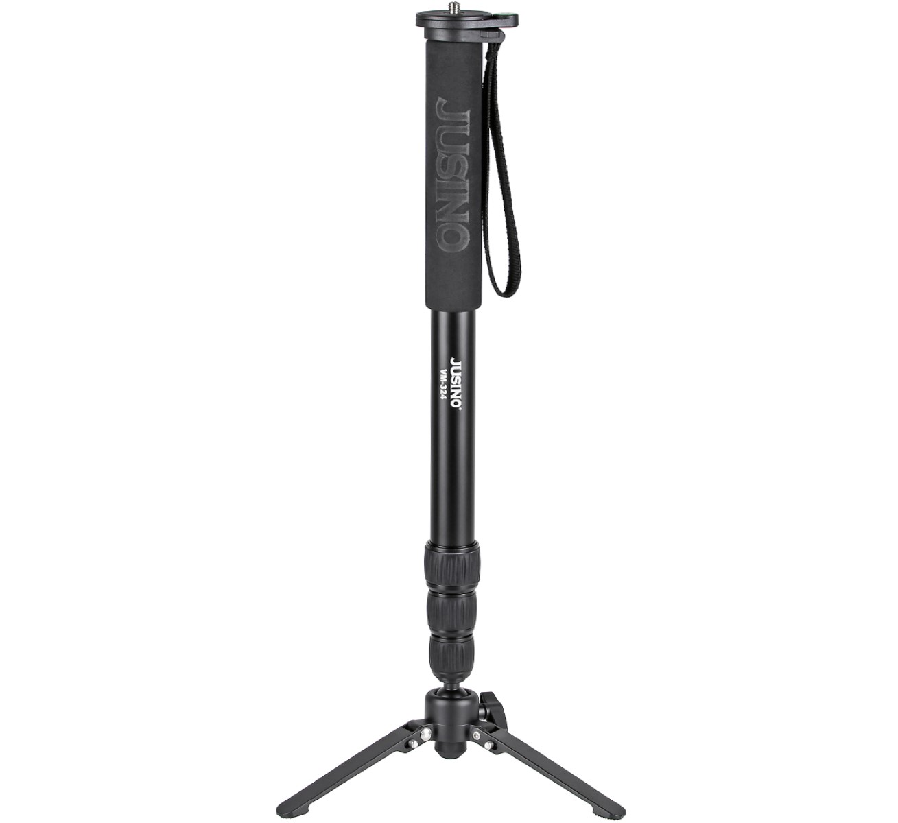 JUSINO VM-324 Monopod mit abnehmbarem Fuß/Tischstativ (Schnelldrehverschlüsse) bis 12kg