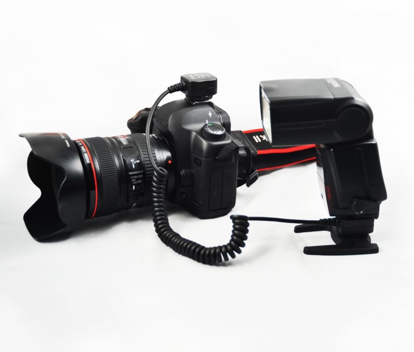 TTL Blitzkabel für Canon wie OC-E3 Spiralkabel 0,6 - 1m