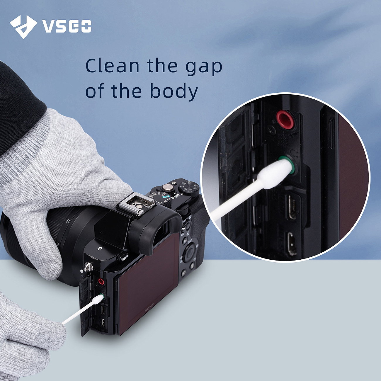 V-R01E Dust Free Cotton Swabs für Kamerareinigung V-R01E Dust Free Cotton Swabs für Kamerareinigung