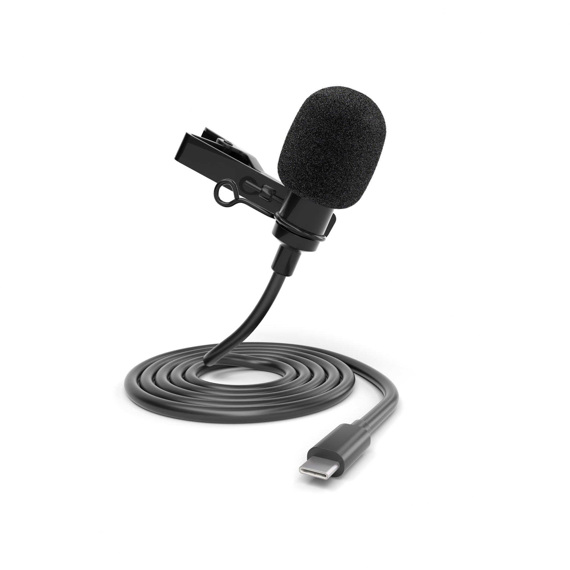 ayex Lavalier-Mikrofon mit Type-C - z.B. für Android-Geräte und PCs - perfekt für Interviews, Livestreams - LV-1 Type-C