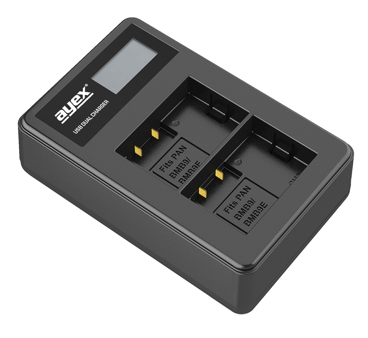 ayex USB Dual Ladegerät für Panasonic DMW-BMB9 DMW-BMB9E Akkus
