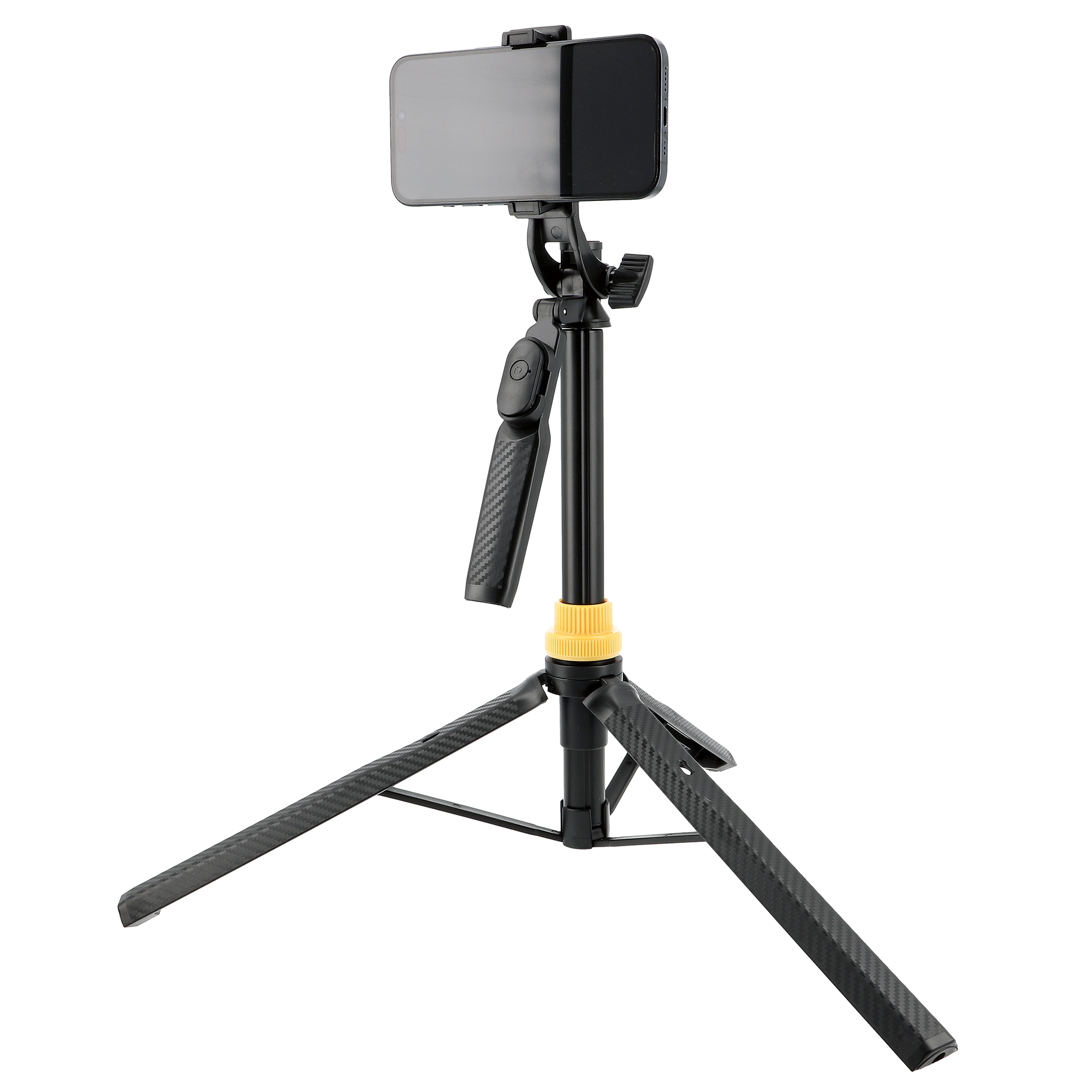 Selfie-Stick-Stativ mit Bluetooth-Fernbedienung & Handyhalterung – ausziehbar bis 170 cm