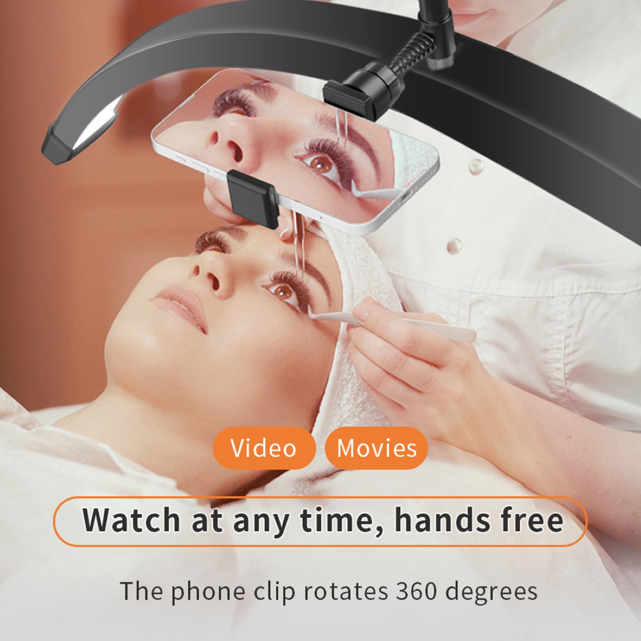 Faltbares Beauty Light LED Lampe für zB. Wimpern Gesichtsschönheit