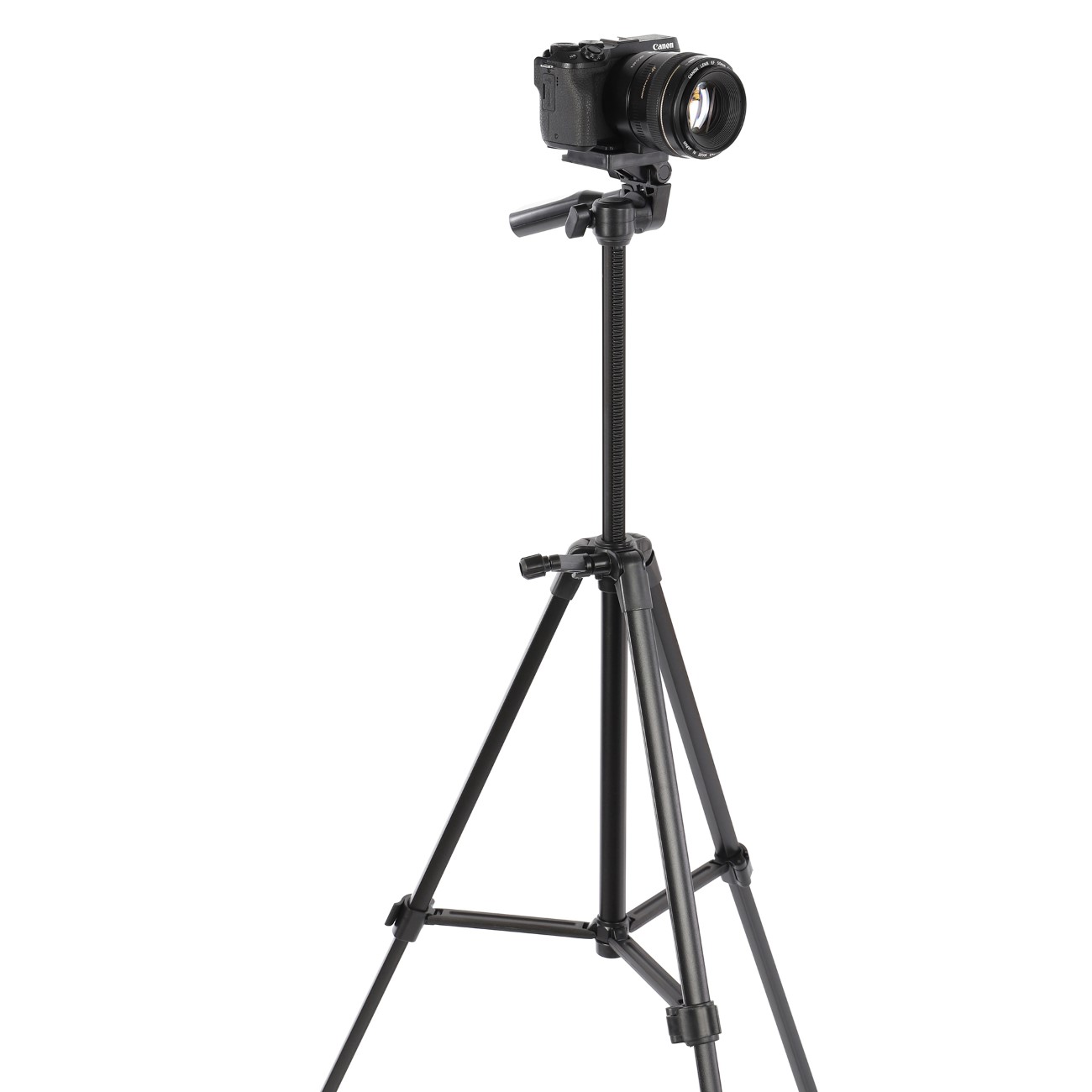 ayex Kamerastativ mit 3-Wege-Kopf höhenverstellbar bis 163 cm leicht & stabil bis 5 kg