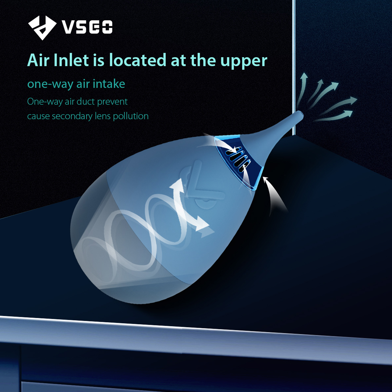 Camera Air Blower für Kamerareinigung – blau