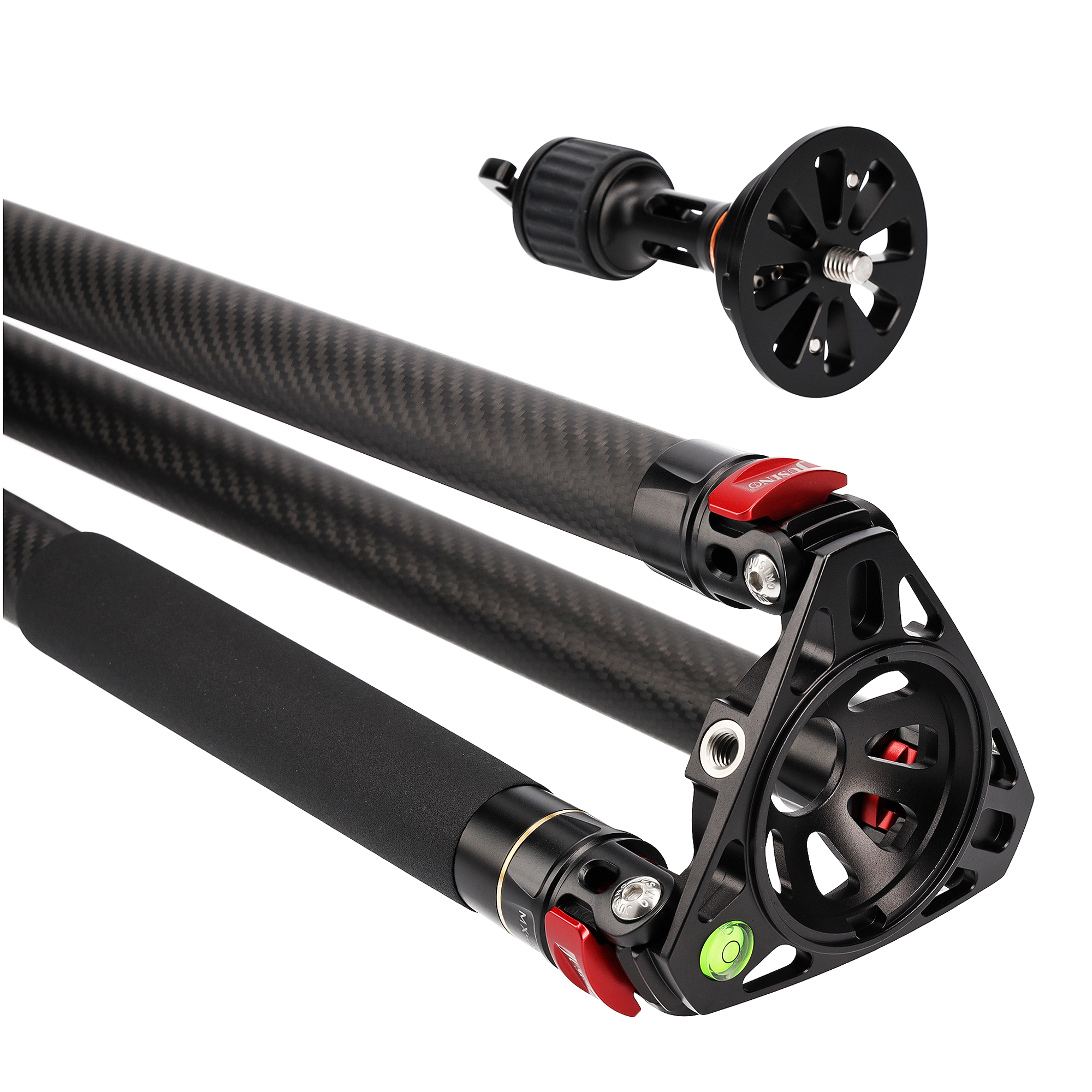JUSINO Karbon Profi Videostativ & Kugelkopf Perfekt für Vogelaufnahmen 152,5cm 18Kg belastbar JUSINO Karbon Profi Videostativ & Kugelkopf Perfekt für Vogelaufnahmen 152,5cm 18Kg belastbar