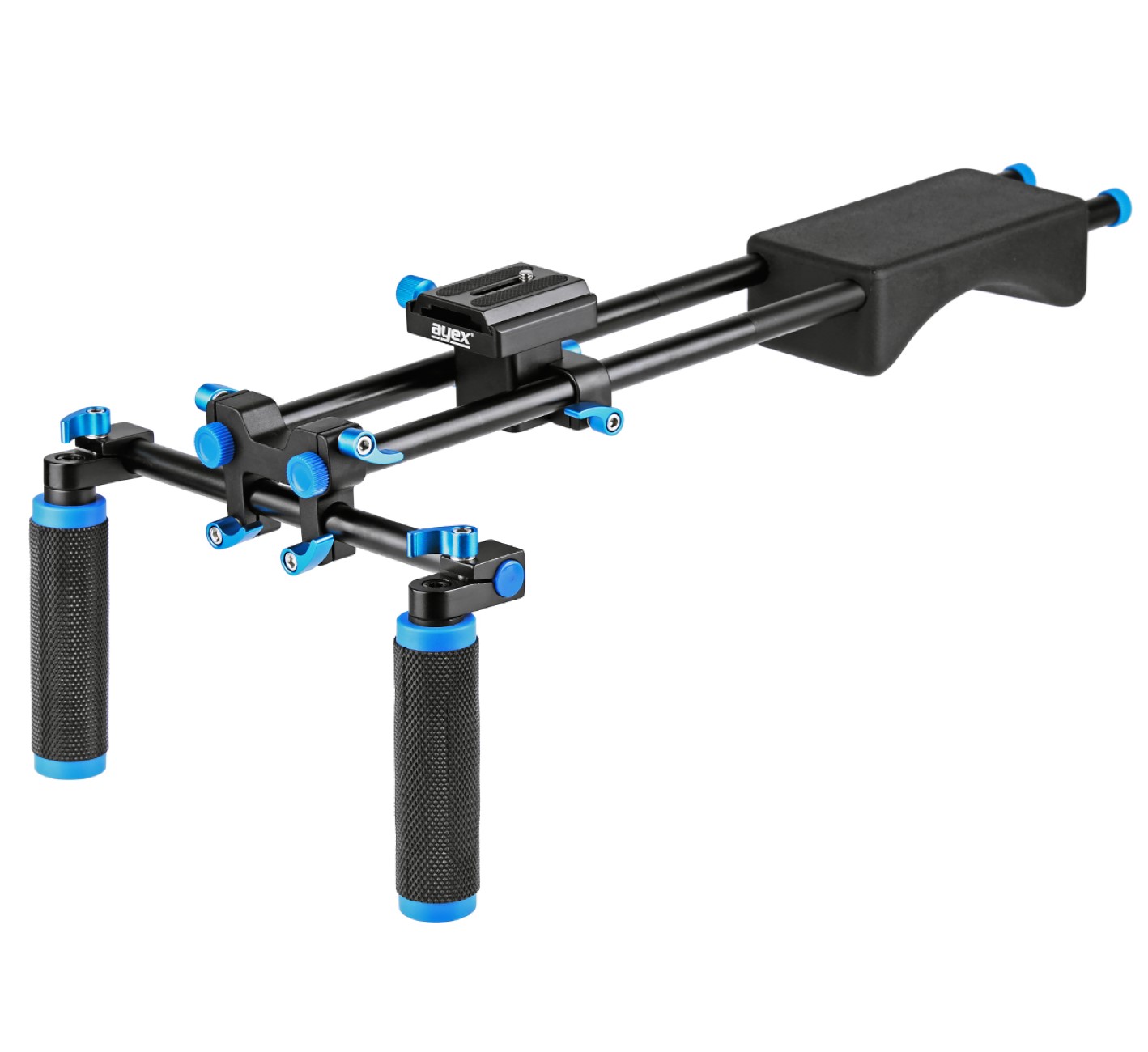 ayex D2-B Schulterstativ DSLR Rig mit verstellbarer Basisplatte