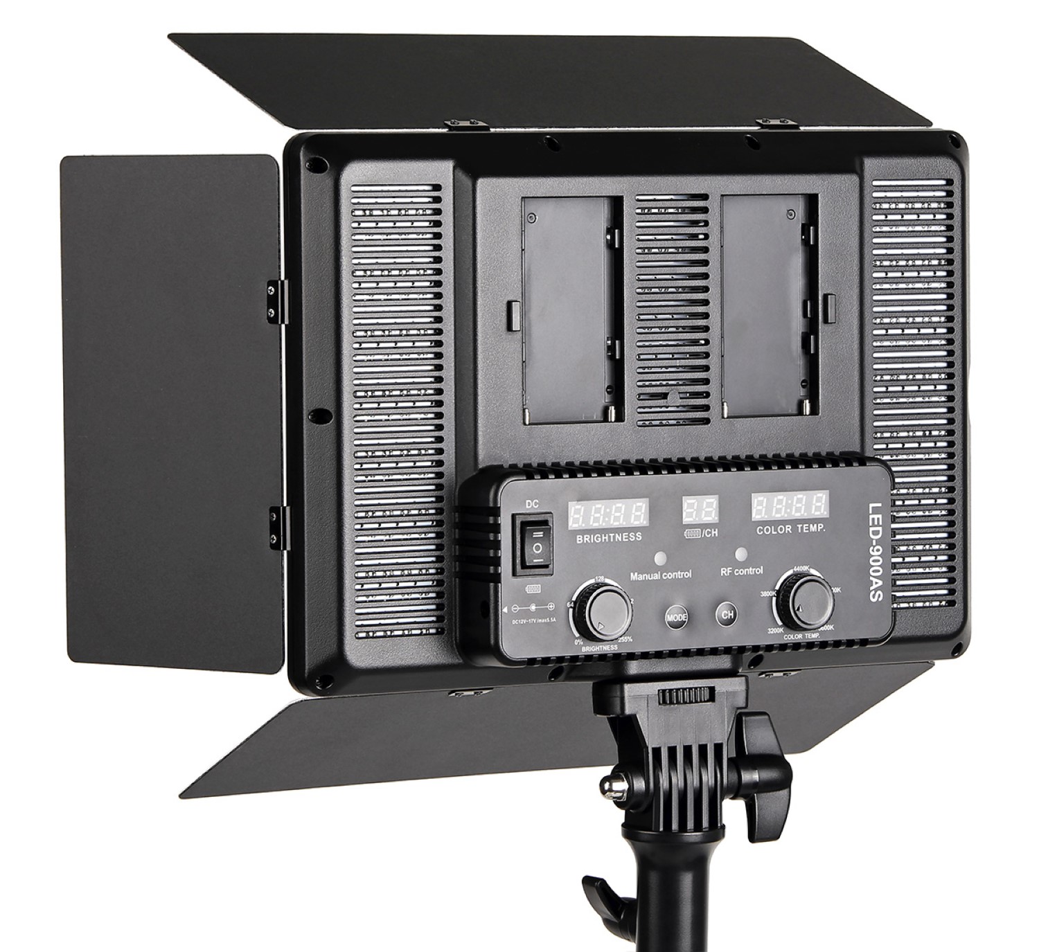 ayex Profi Videoleuchte mit 900 LEDs (3200K-5600K), inklusive Funk-Fernbedienung