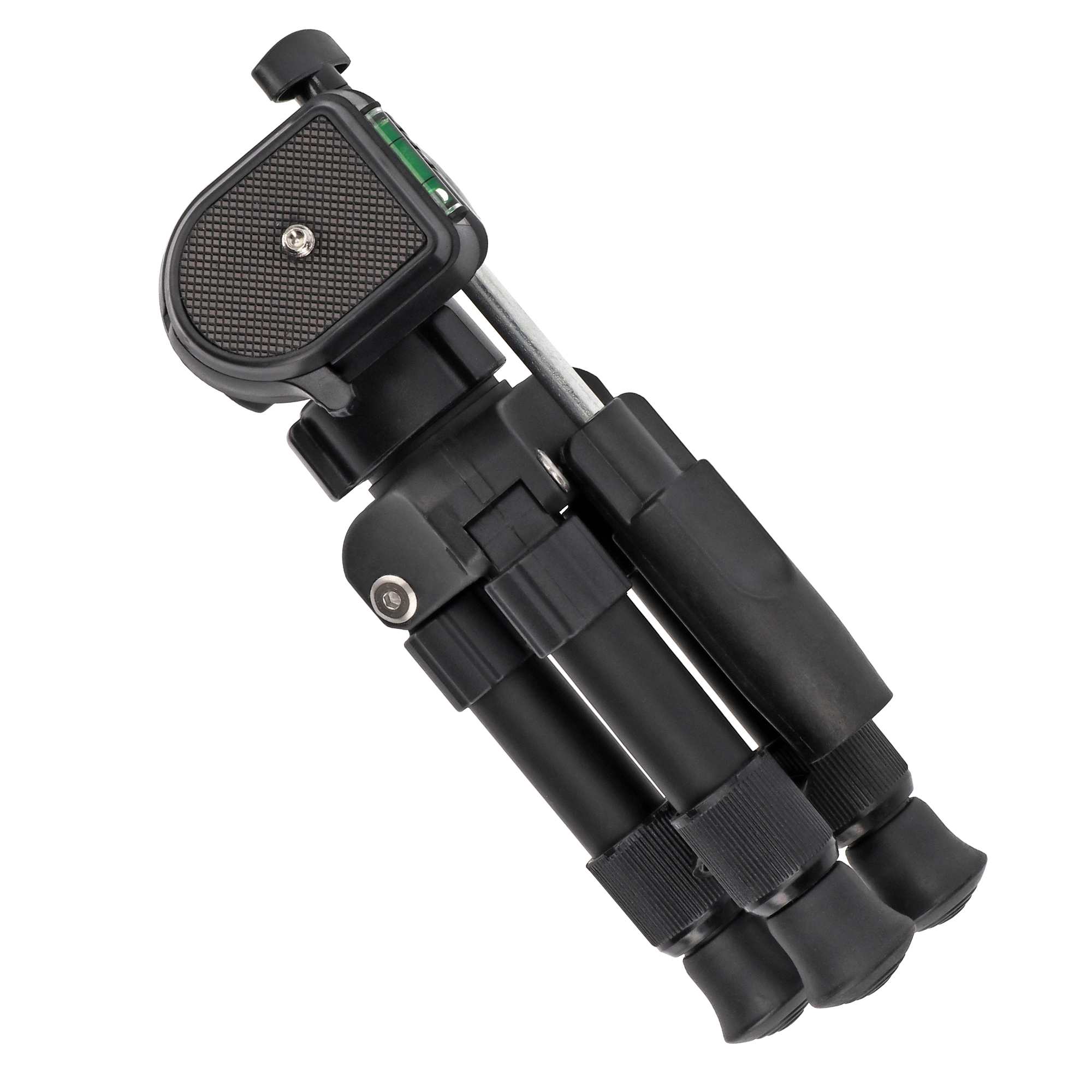 Leichtes Robustes Kamera Stativ mit 3-Wege-Kopf Schnellwechselplatte & Wasserwaage Aluminium