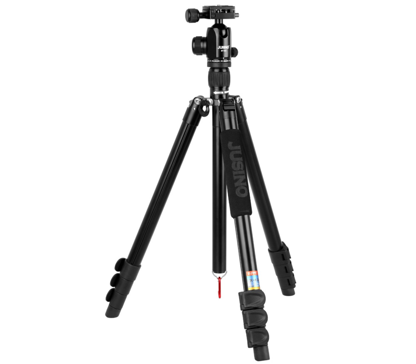 JUSINO Vielseitiges Tripod/Monopod Stativ bis 155cm Höhe/6kg + Kugelkopf BT-60 X-426