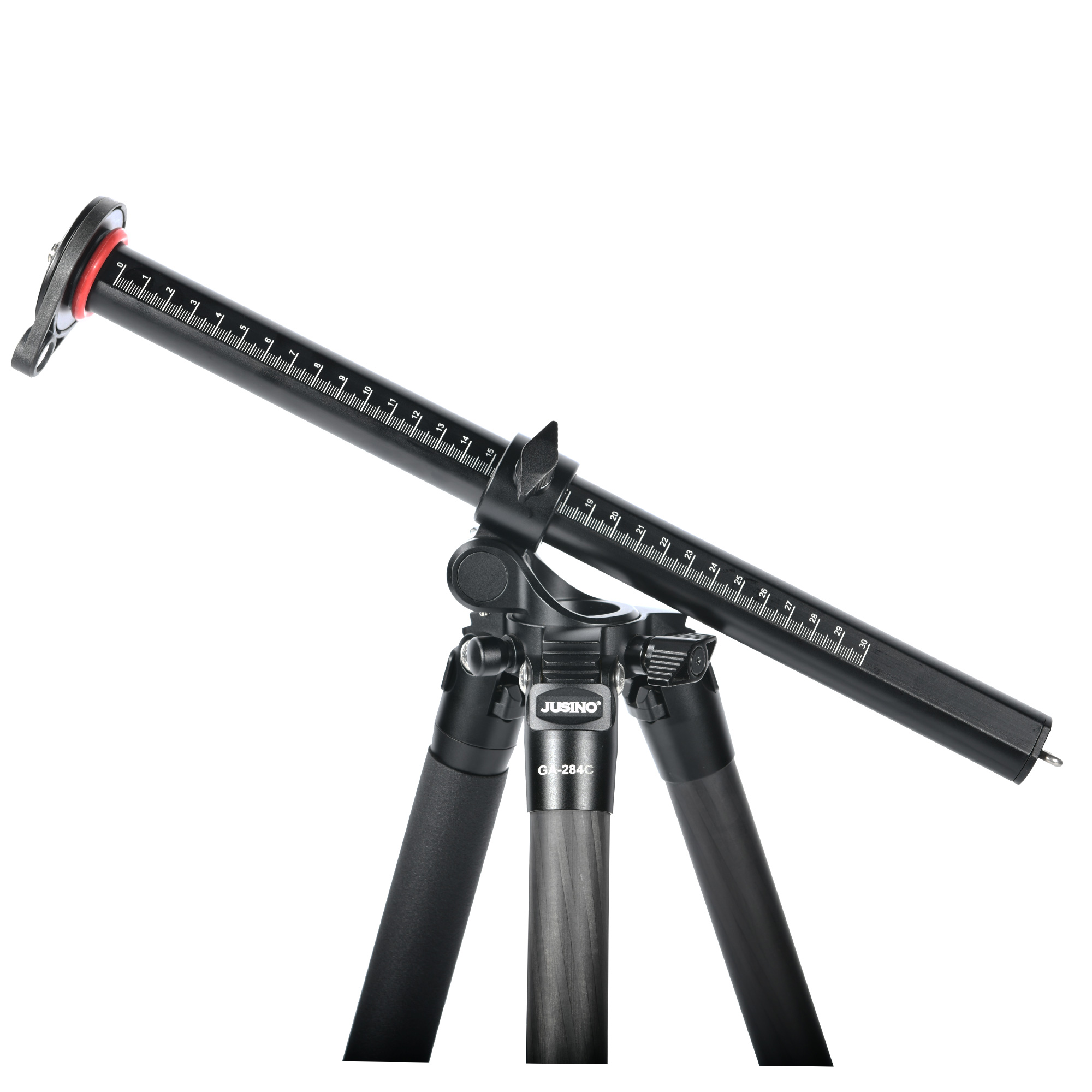 JUSINO Flexibles leichtes Karbon-Stativ + Profi Kugelkopf max. 170cm entfernbare Mittelsäule