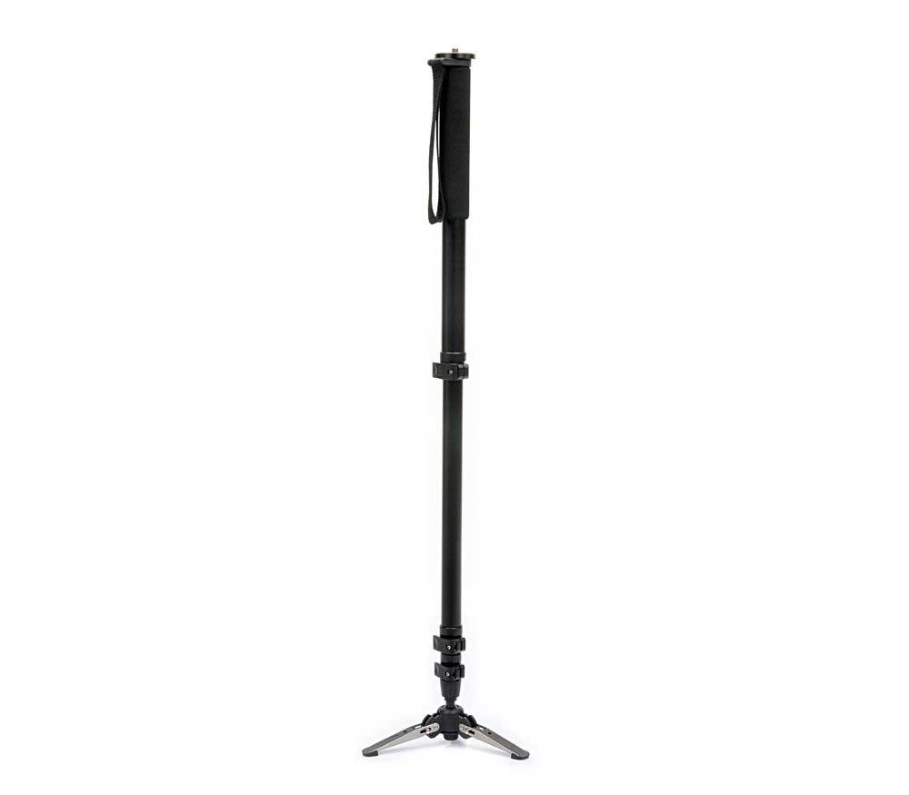 JUSINO VM-254E Monopod mit abnehmbarem Fuß/Tischstativ (Schnellspann-Clips) bis 6kg