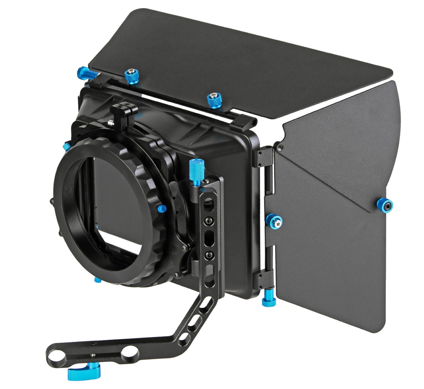 ayex M2 Matte Box, Video-Sonnenblende mit Filtereinsätzen und Schwenkarm für 15mm DSLR Rig Systeme