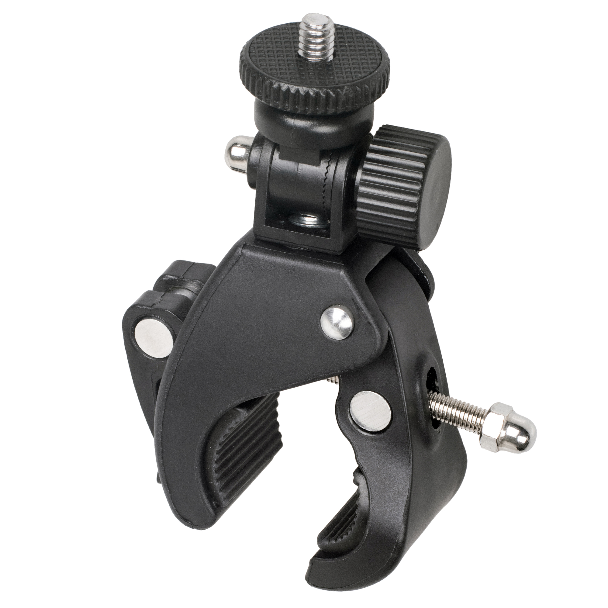 ayex Universal Stativklemme mit neigbaren 1/4 Zoll Mount Breite Schraubzwinge gummierten Kontaktflächen einfach zu befestigen Tuber Clamp