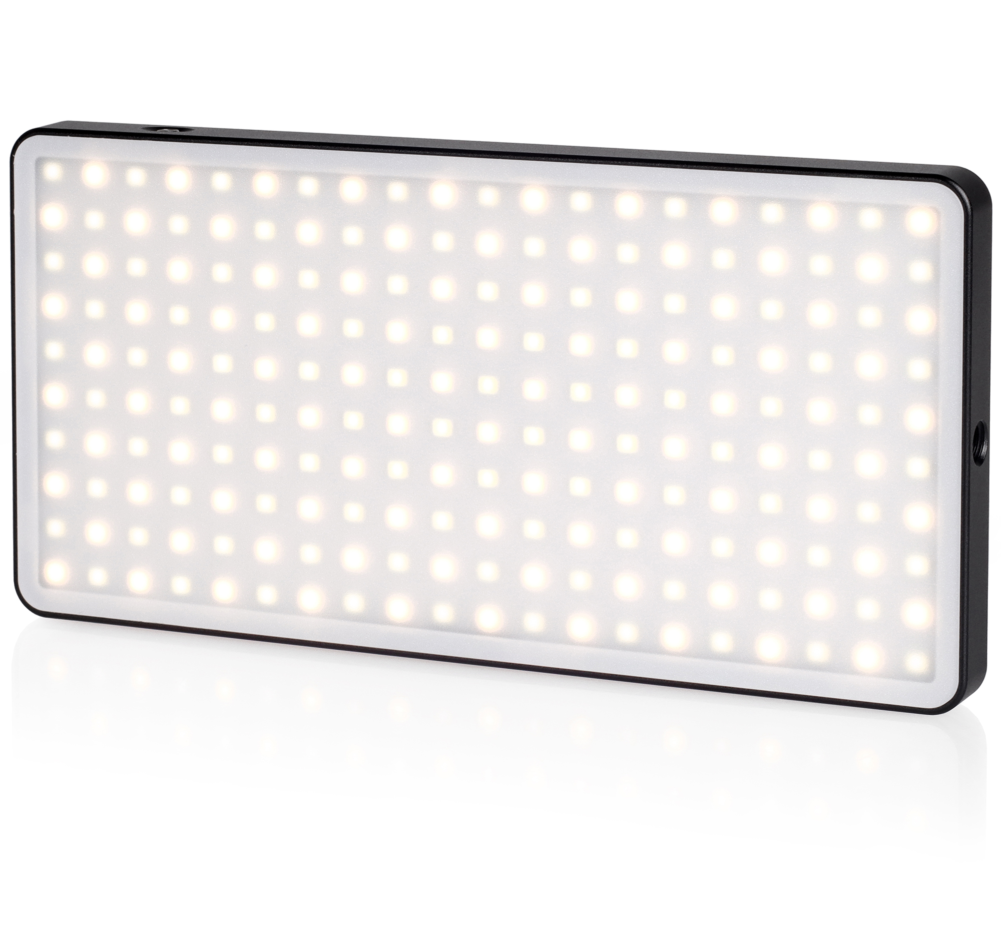 ayex LED Videoleuchte USB robustes Aluminum perfekte Ausleuchtung von Portraits Produktbildern etc Dimmbar 3200-5600k 200 LED-Perlen