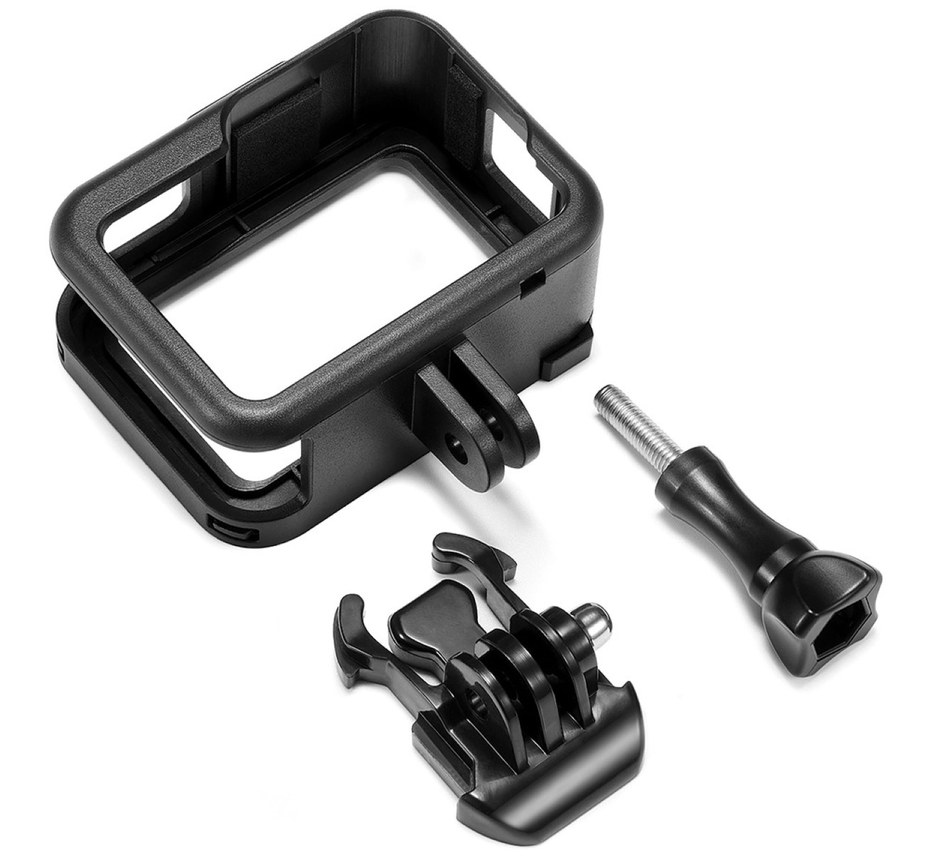 Schutzgehäuse Schutzrahmen Case Für GoPro Hero 8 Robuster Case mit Blitzschuh und Schieberahmen